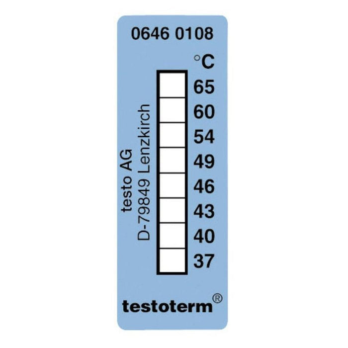 Testoterm : Thermometer Strip (37°C to 65°C) - 10 Strips - anaum.sa